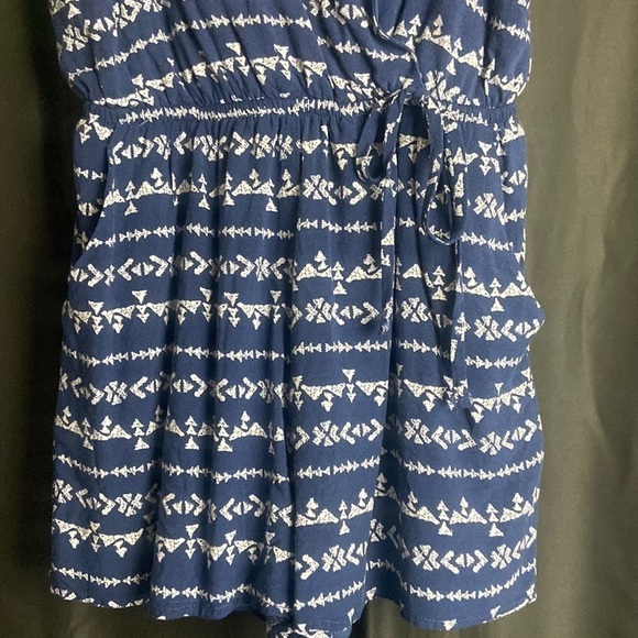 One clothing Mini Navy Boho Romper Dress - Picture 3 of 9